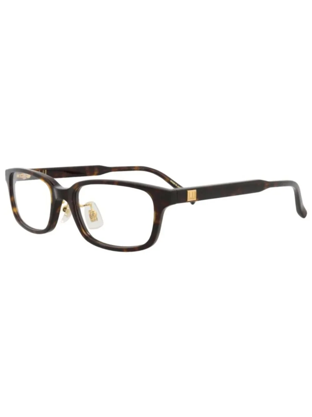 New Dunhill Women's Eyeglasses Square Rectangle Acetate Frame Mens Havana Havana